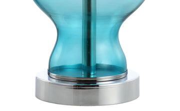 Mer 20.5" Glass/Metal LED Table Lamp - JONATHAN Y